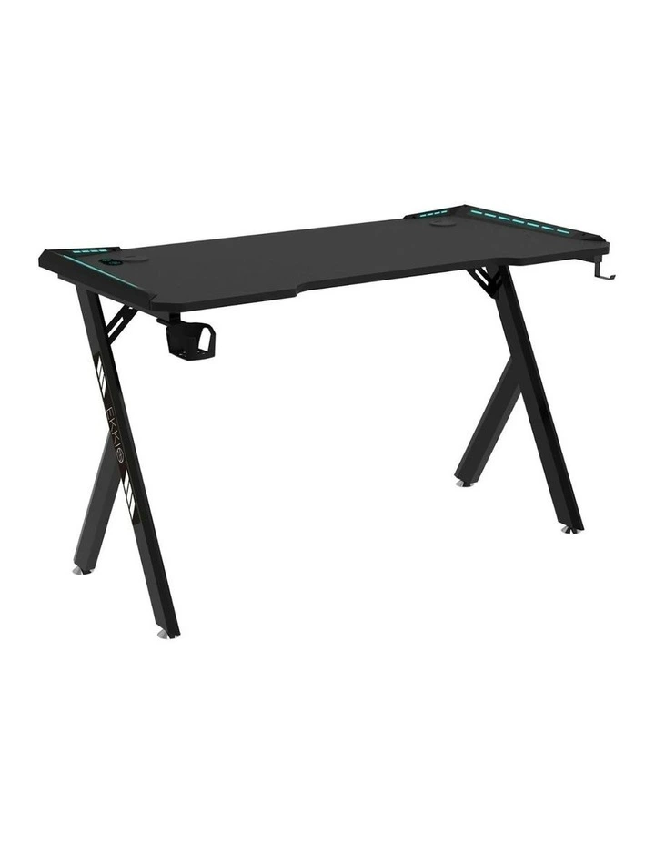 RGB Gaming Desk Y Shape 100cm in Black