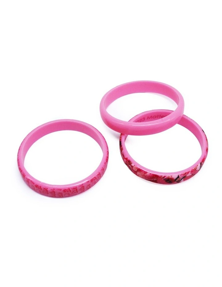 Bangle 3 Pack Set in Pink