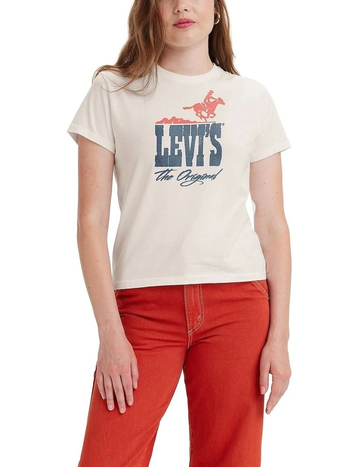 Graphic Classic Tee in Egret