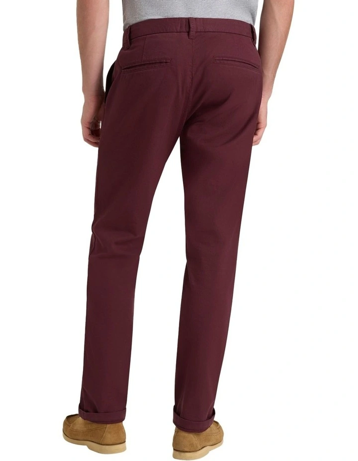 Reed Dobby Chino in Deep Burgundy