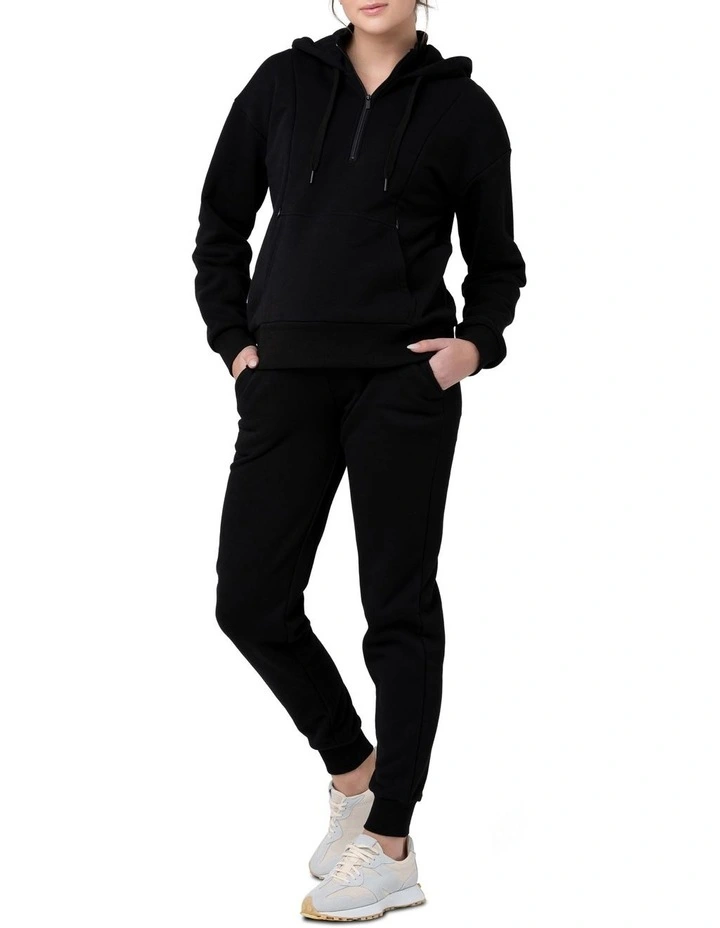 Nicky Nursing Hoodie in Black