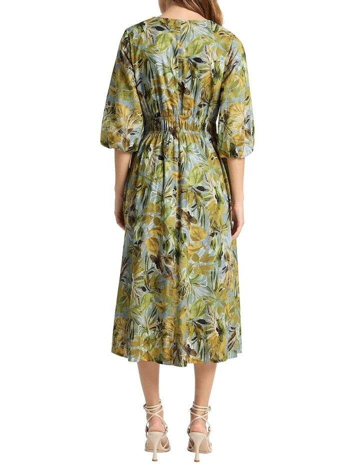 Sancia Cotton Voile Dress in Yellow