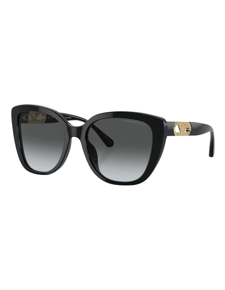 Polarised EA4214U Sunglasses in Black