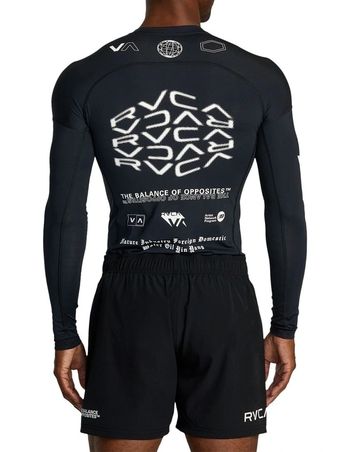 VA Sport Long Sleeve Rashguard in Black