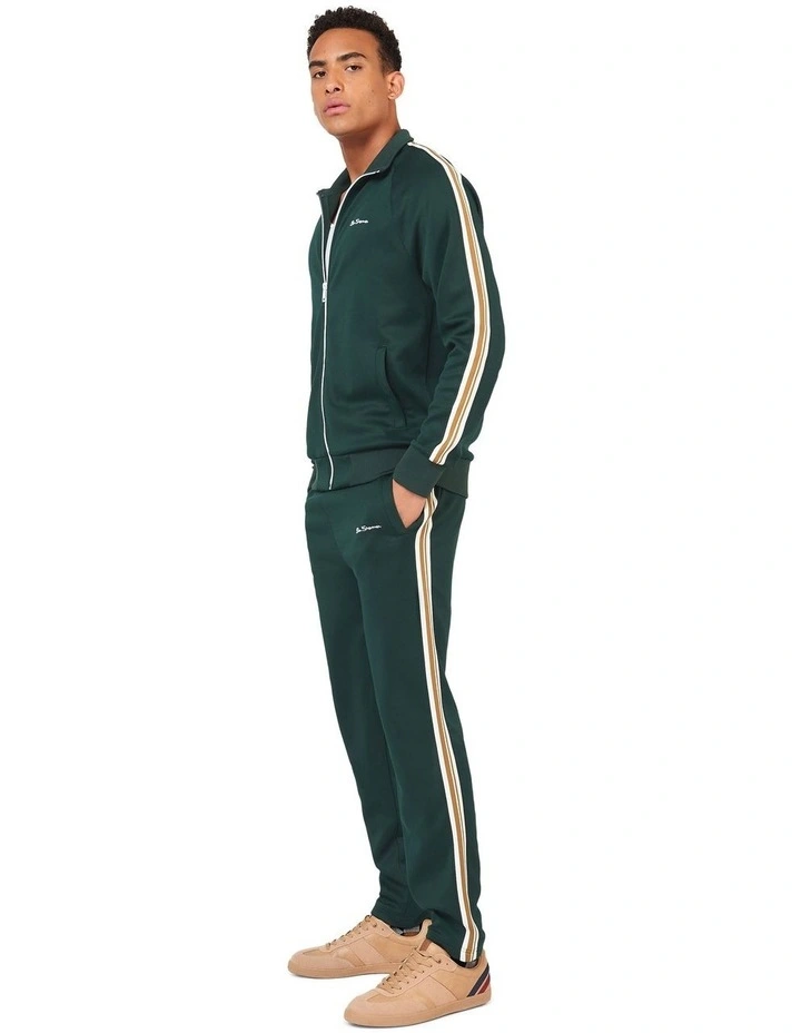 House Taped Track Top in Green