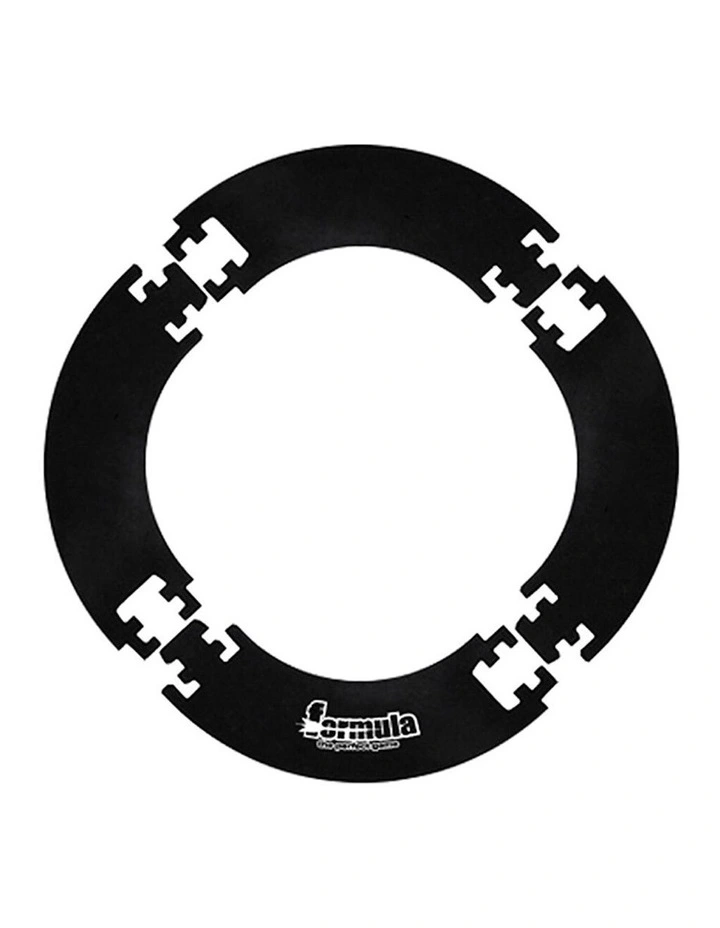 Velvet Surround Wall Protectant For Dartboards Four Piece in Black