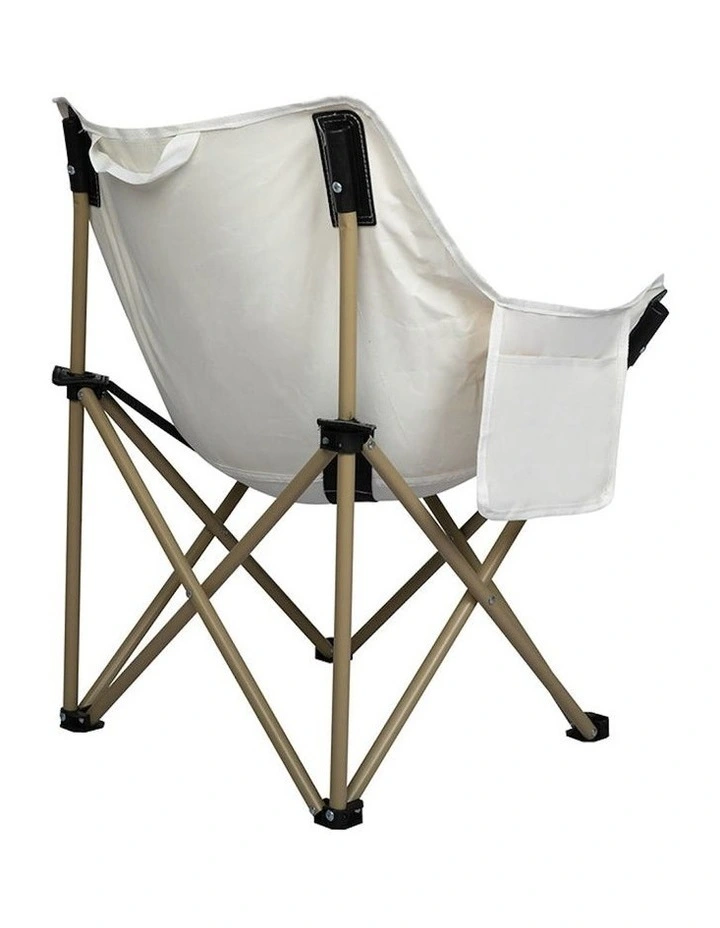 Folding Camping Moon Chair in Beige