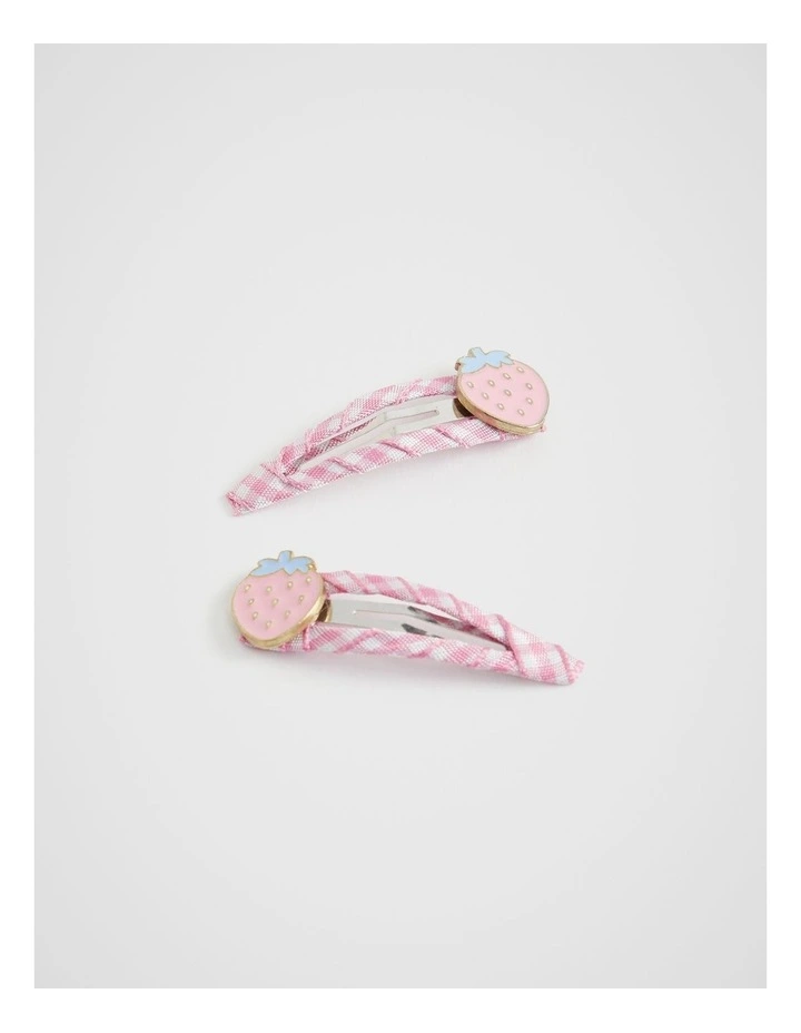 Strawberry Grosgrain Snaps in Candy Pink
