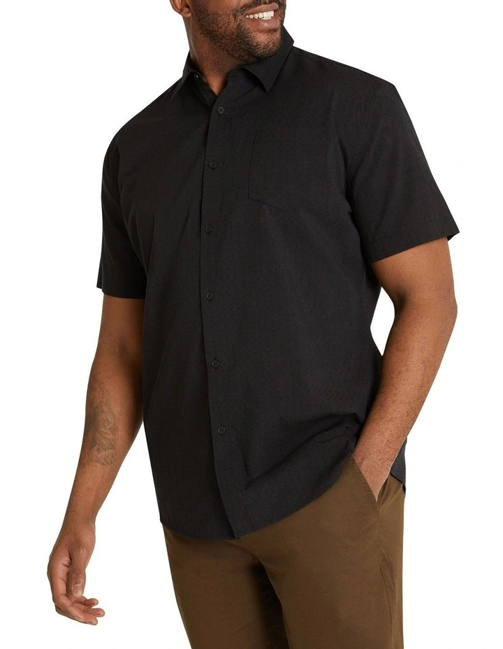 Hugo Textured Shirt in Black