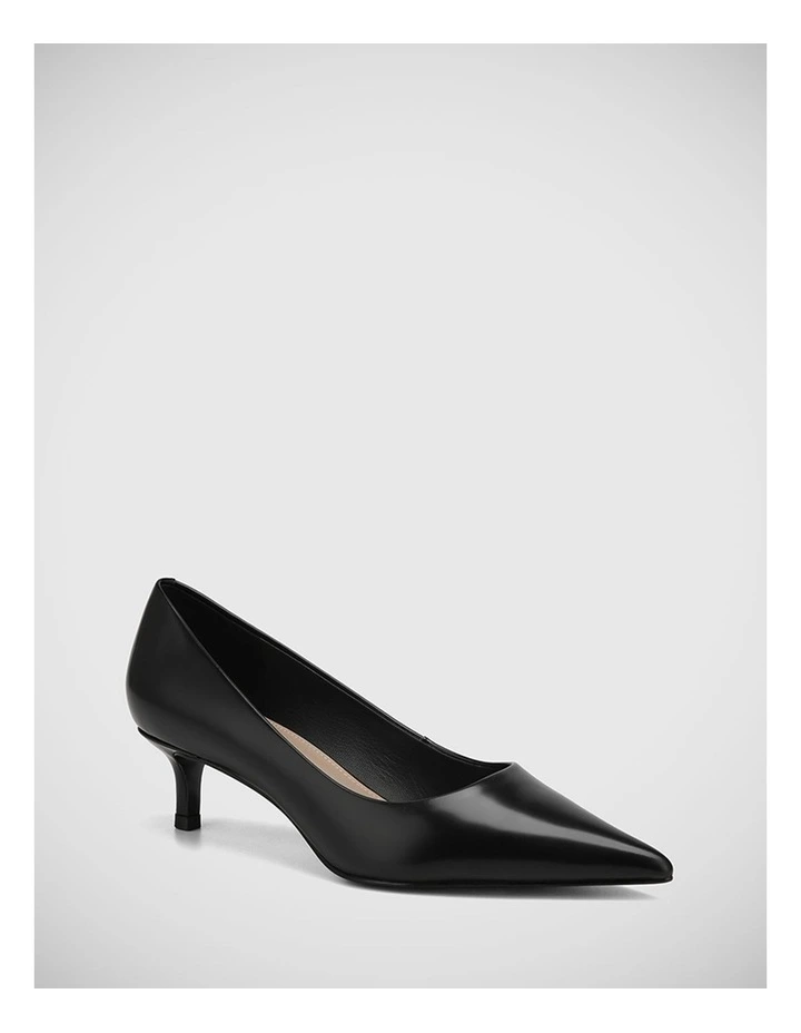 Harriet Leather Pump in Black