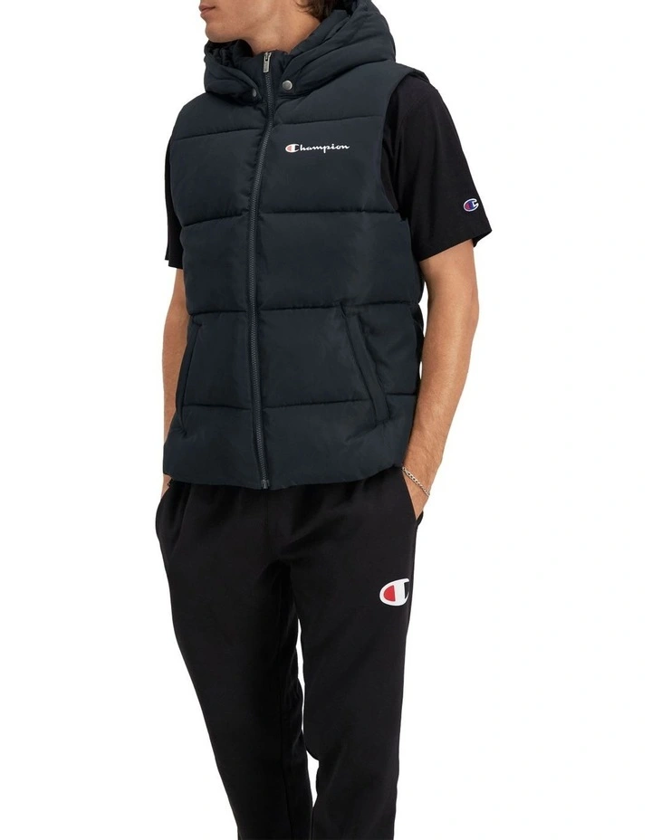 Rochester Athletic Puffer Vest Black