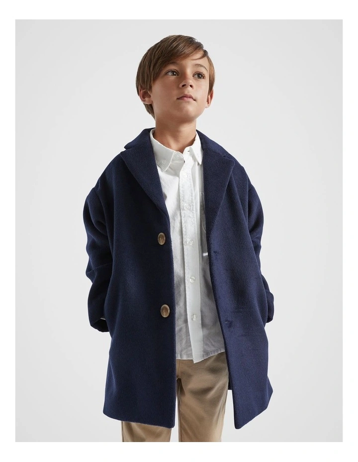 Classic Coat in Midnight Blue