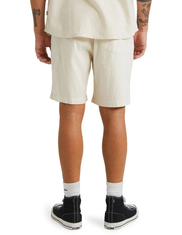 Palm Waves 17 Inch Elasticated Walk Shorts in Birch