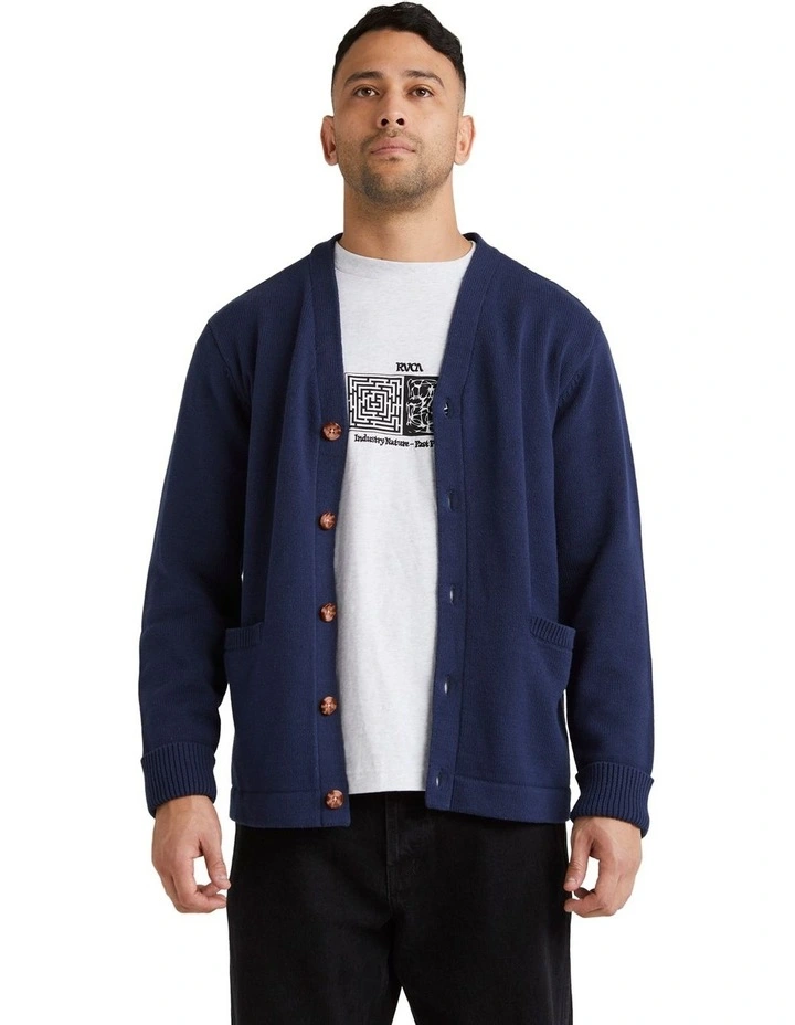 Nevermind Cardigan in Moody Blue