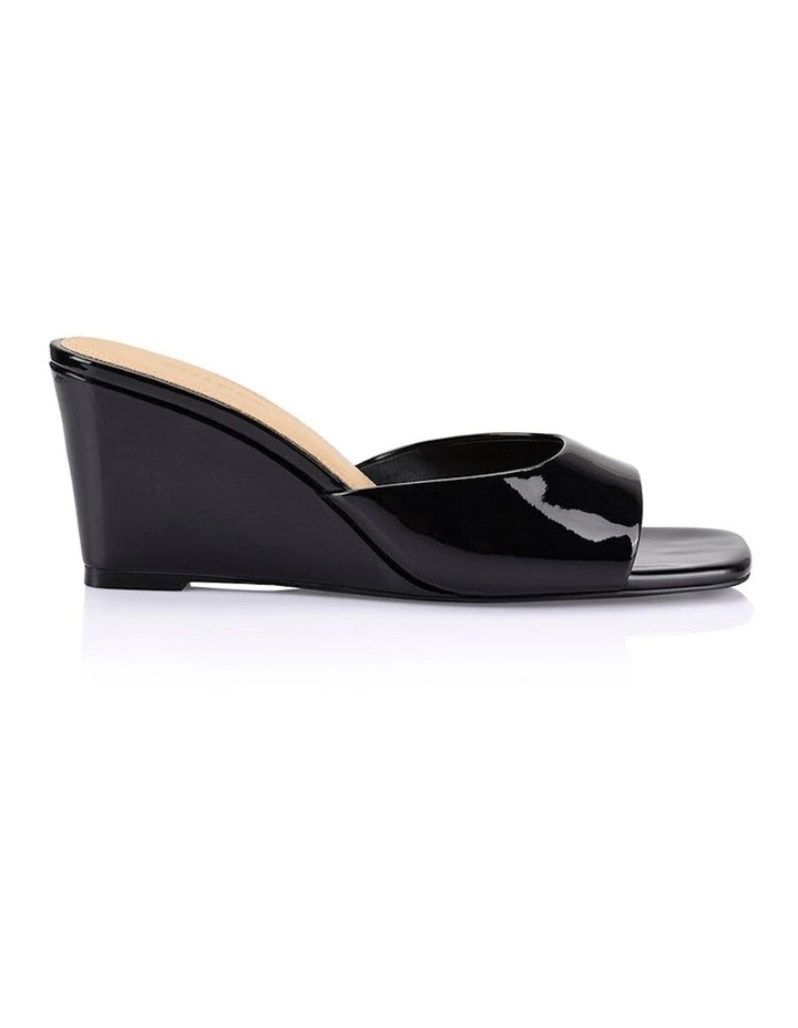 Darcy Mule Wedges Heel in Black