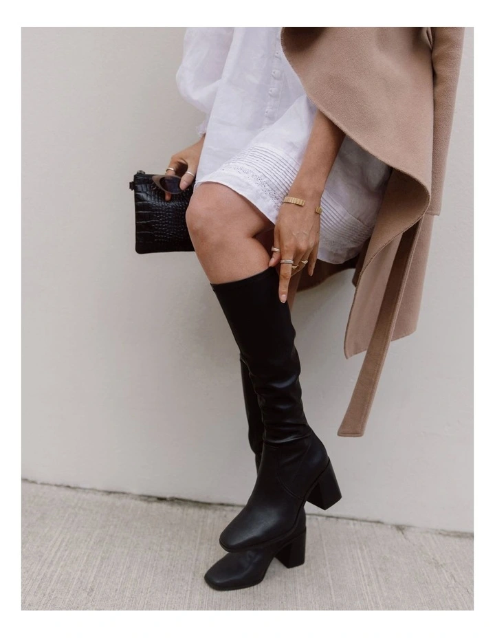 Linden Tall Boot in Black