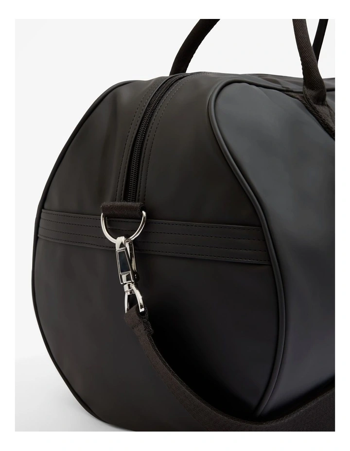 Coated Logo Tote in Black