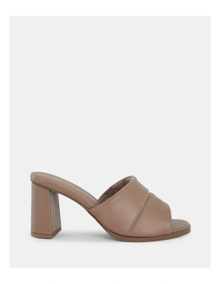 Frosty Mule Heels in Almond