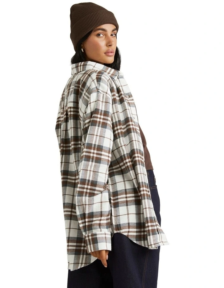 Plowman Flannel Shirt in Natural