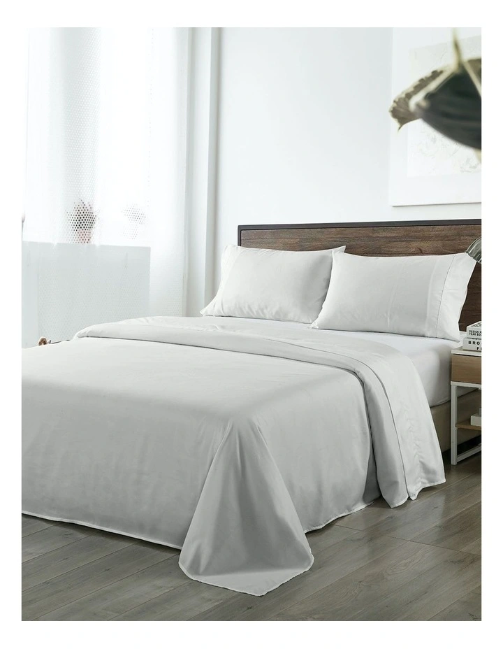 1000TC Bamboo Blended Sheet Set in Silver Grey