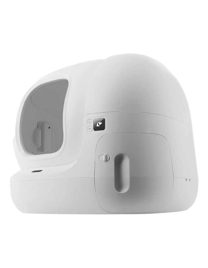 Pura Max Automated Self-Cleaning Cat Litter Box in White