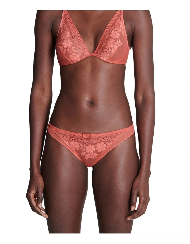 Heloise Bikini Brief in Dusty Pink