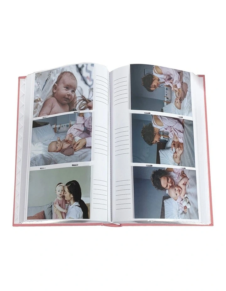 Photo Album Plush 300 Capacity 4x6 in Blush