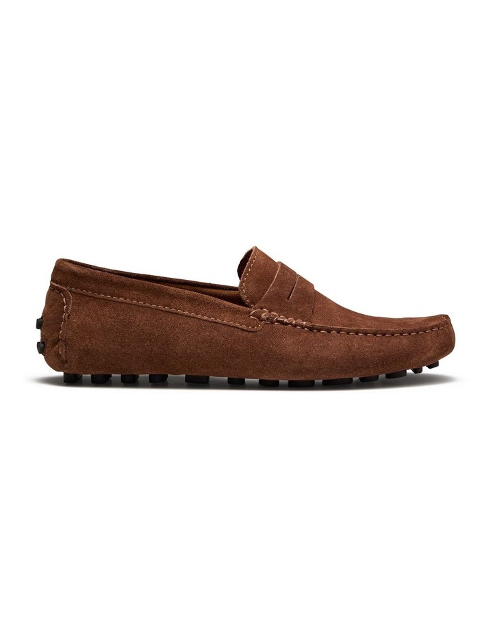 Carney Suede Driving Shoes in Tobacco