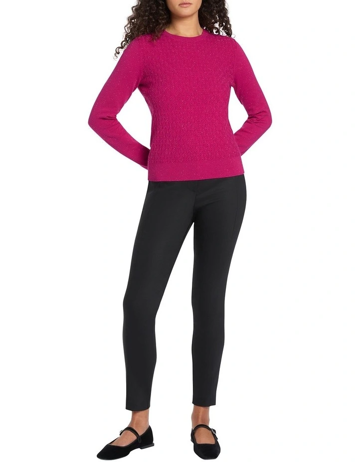 Danna Speckle Knit in Magenta