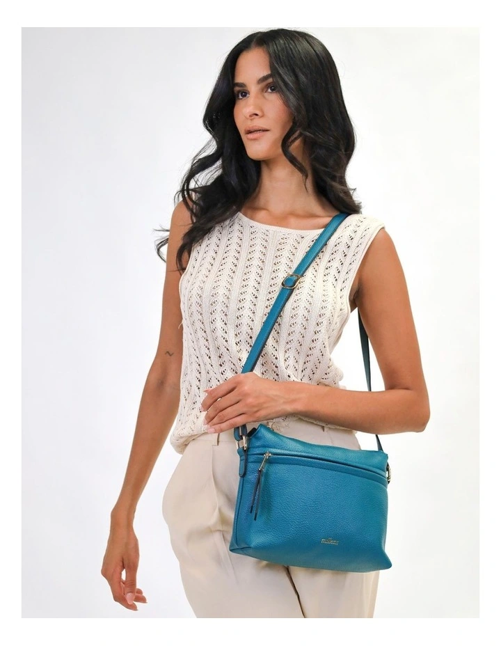 Fashion Crossbody Bag with Internal Pocket in Green