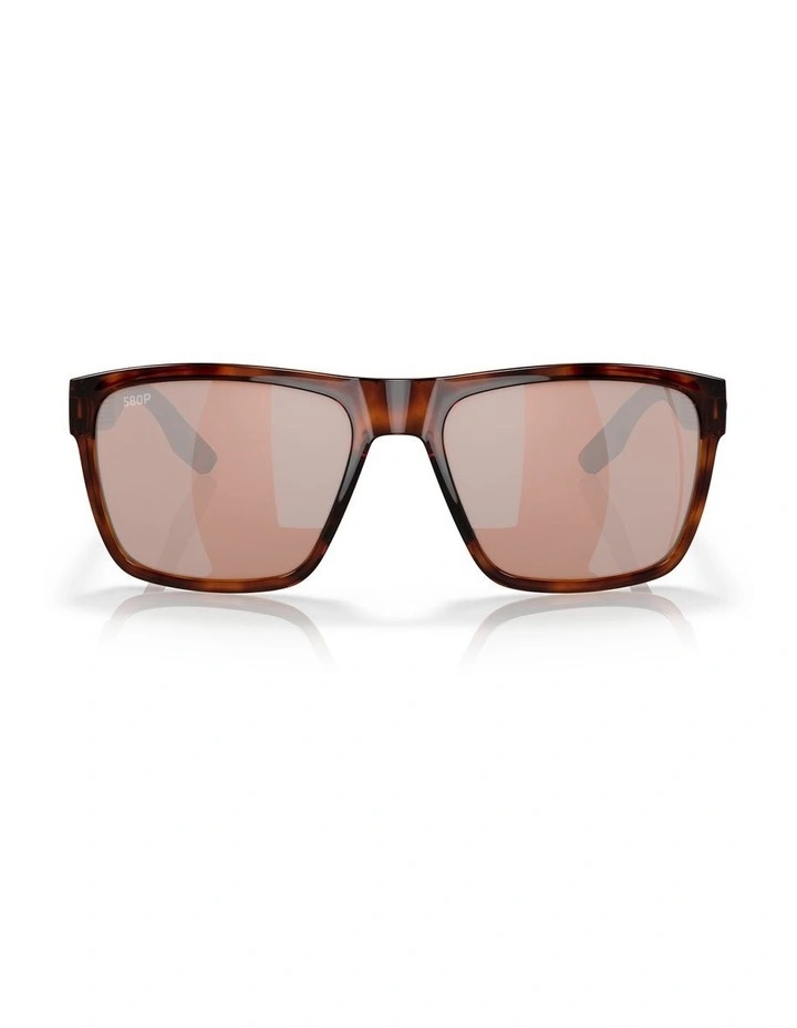 Paunch XL Silver Polarised Sunglasses in Tortoise