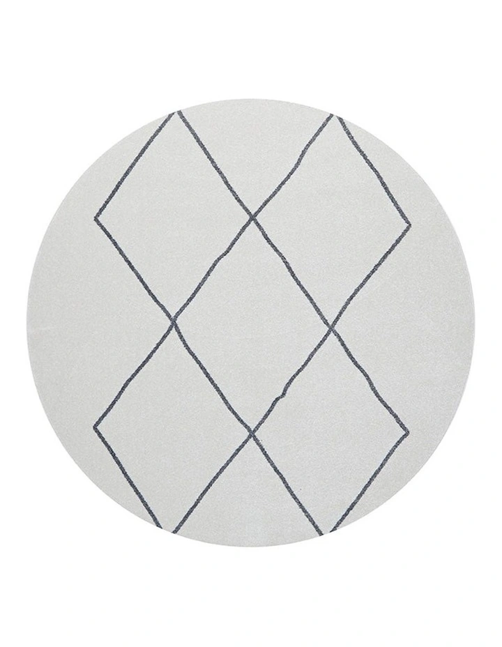 Paradise Lola Round Rug in White
