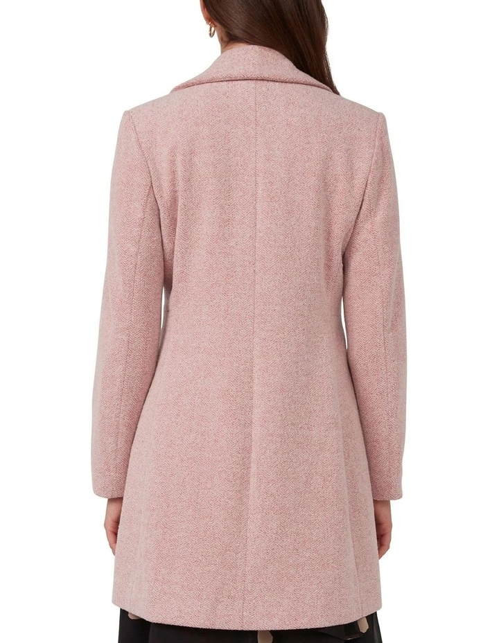 Floater Coat in Dusty Pink