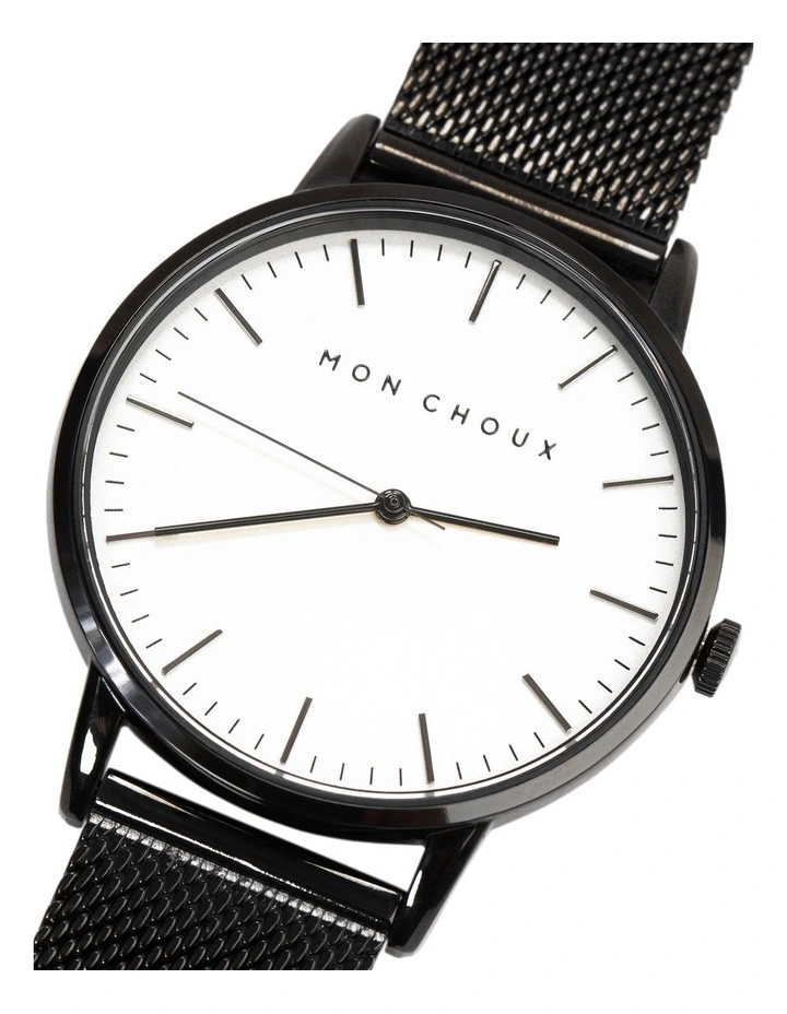 Classic Mesh Watch 38mm in White/Black