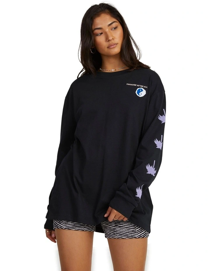 Paradise Relaxed T-shirt in Black
