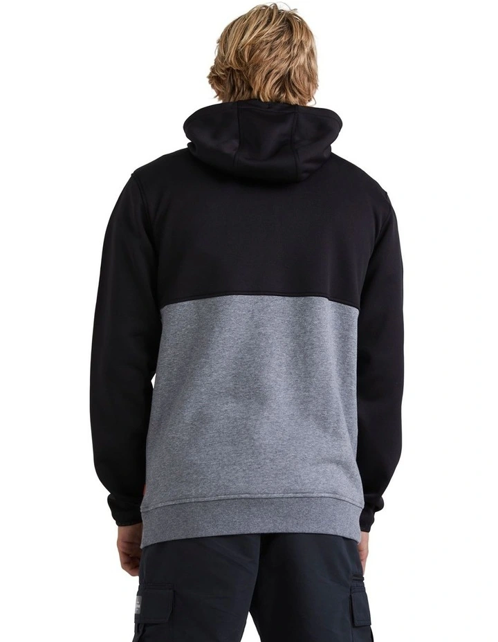 Burnz Zip-Up Hoodie in Black
