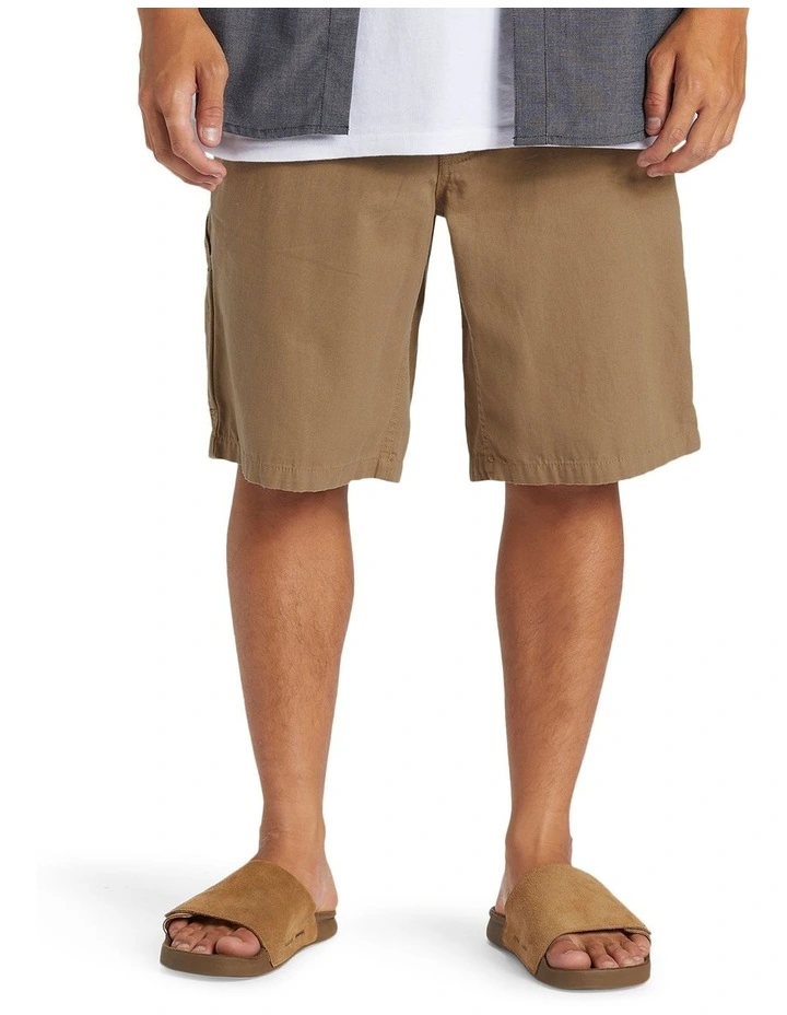 Carpenter Baggy Walk Shorts in Timber Wolf