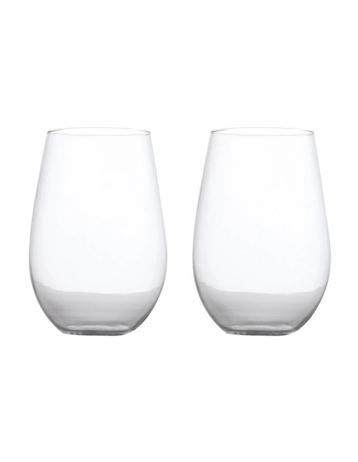 Calia Stemless Wine Glass 580ml Set of 2 Gift Boxed