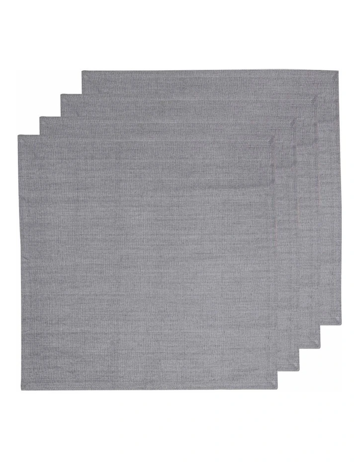Lina Napkin 4 Pack in Grey