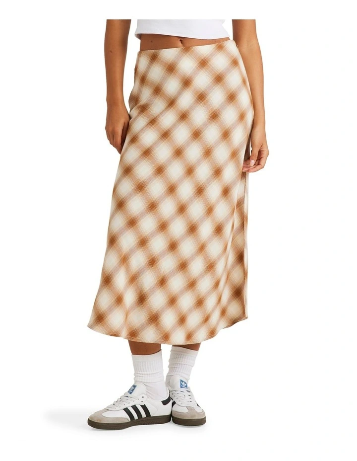 Plaid Annika Skirt in Brown
