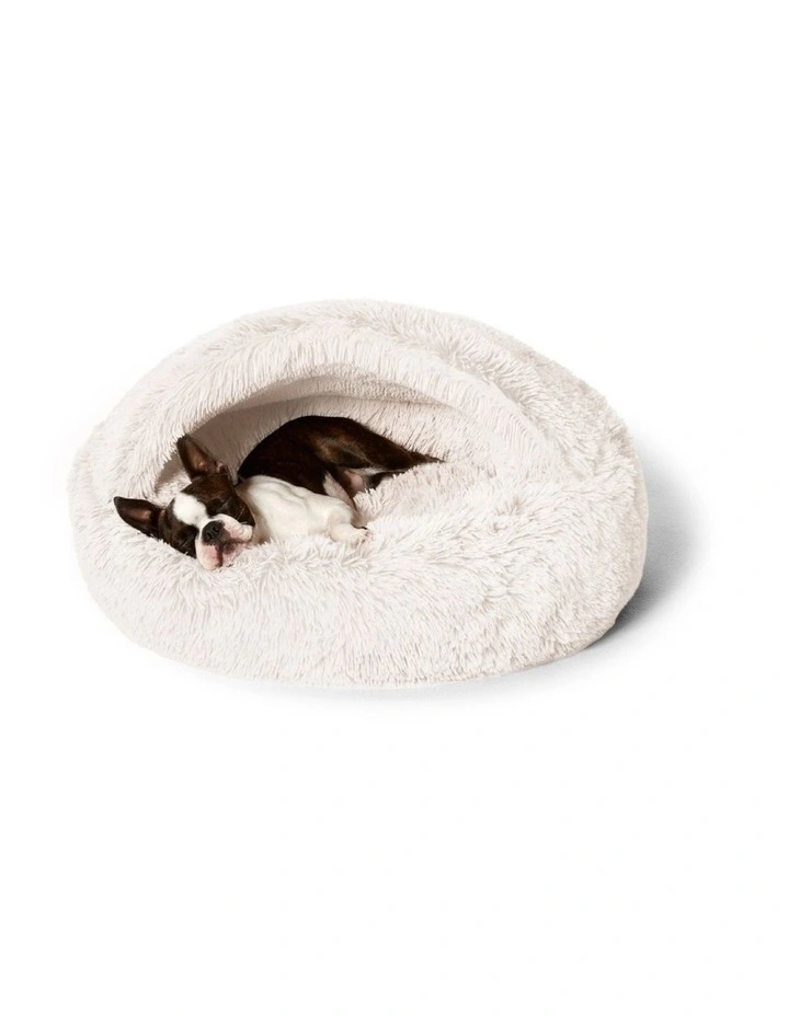 Calming Hoodie Cuddler Polar in White