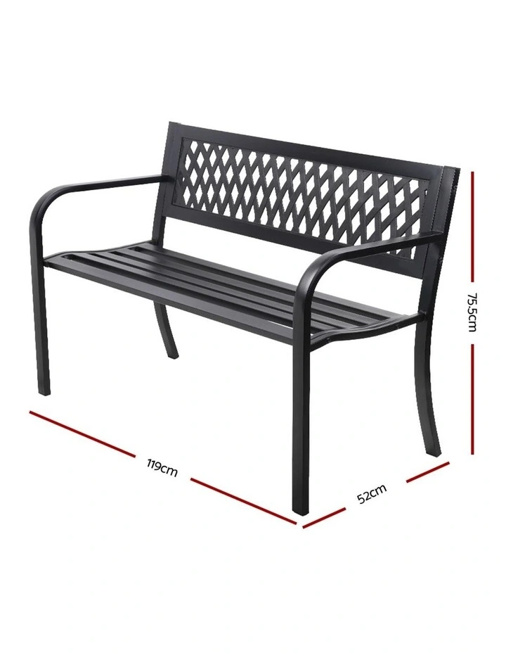Cast Iron Modern Garden Bench