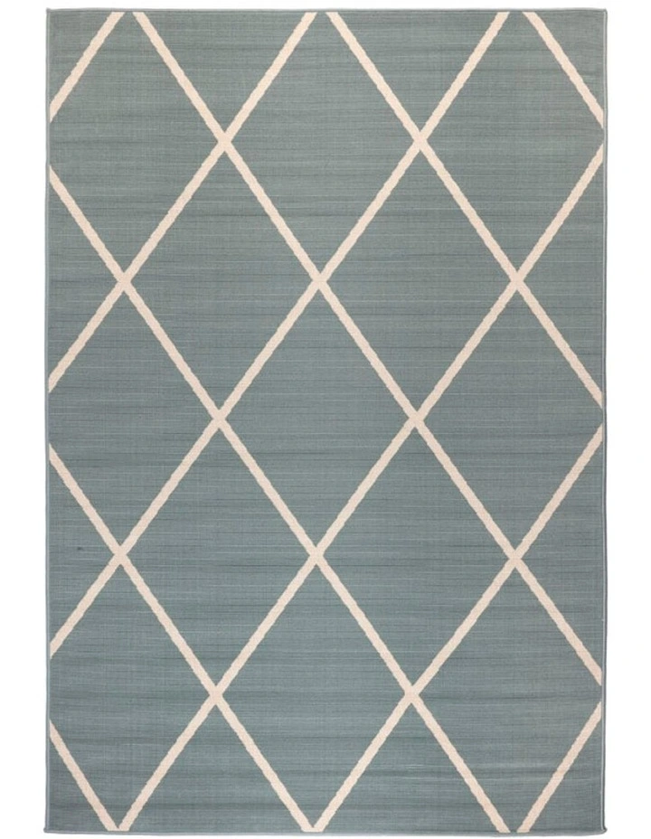 200x300cm Oudoor Rug Geometric Modern Floor Rug Tucson Aqua