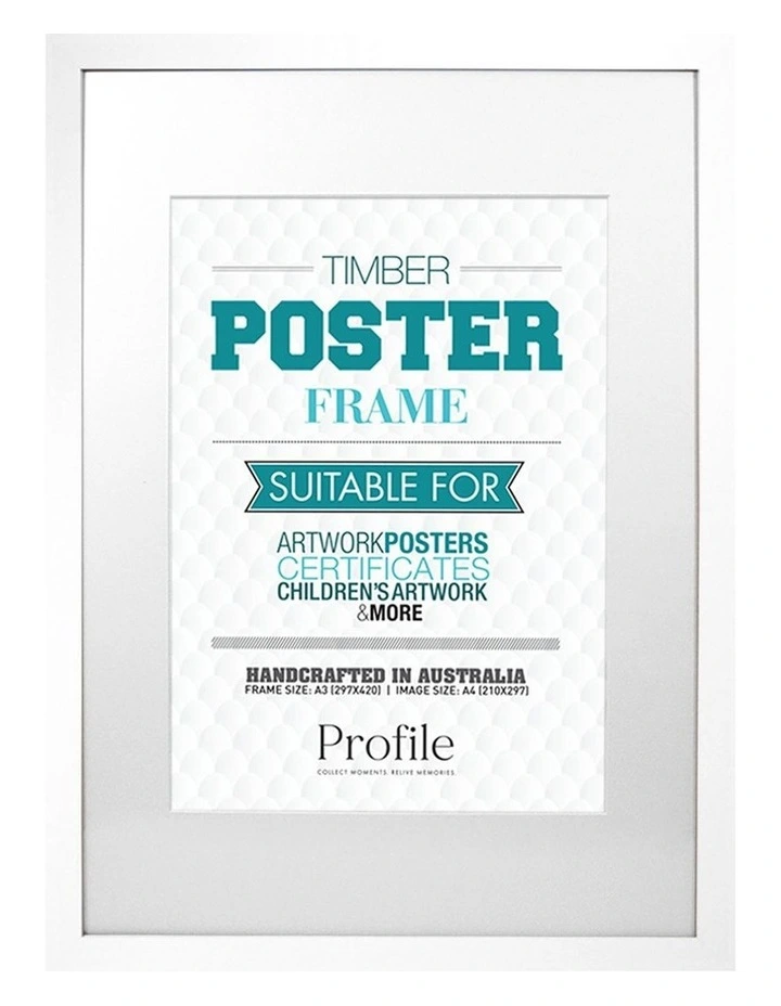 Decorator Photo Frame A3/A4 in White
