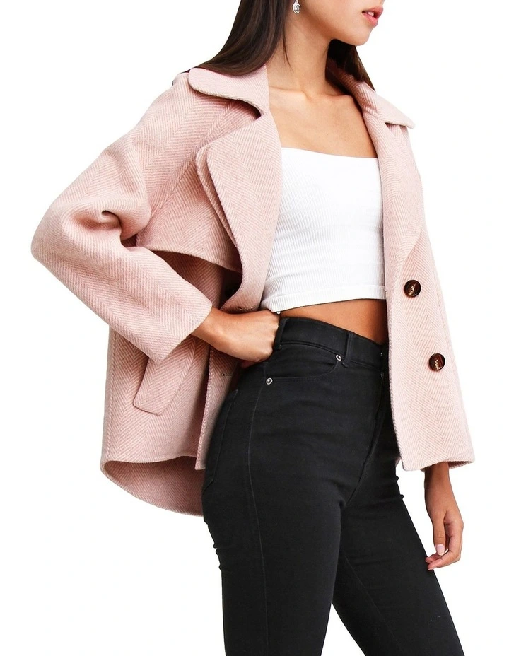 I'm Yours Blush Wool Blend Peacoat IYS300BLUSH