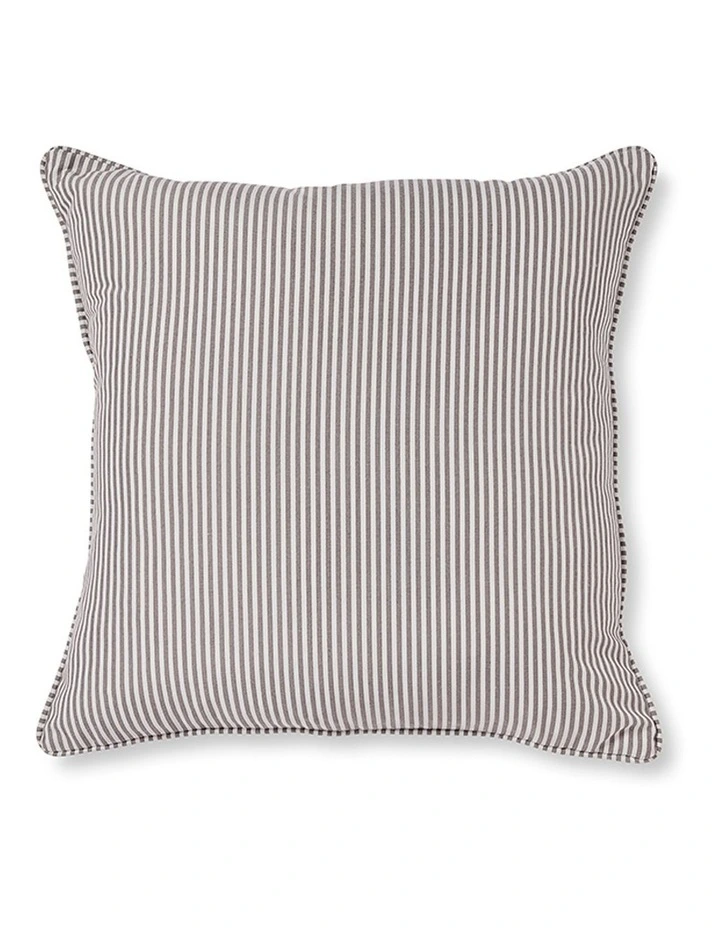 Morris Stripe Cushion 55x55cm in Grey
