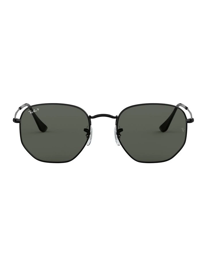 Hexagonal Flat Lenses Black RB3548N Polarised Sunglasses