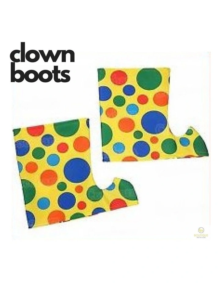 Clown Boots Shoe Covers in Multi