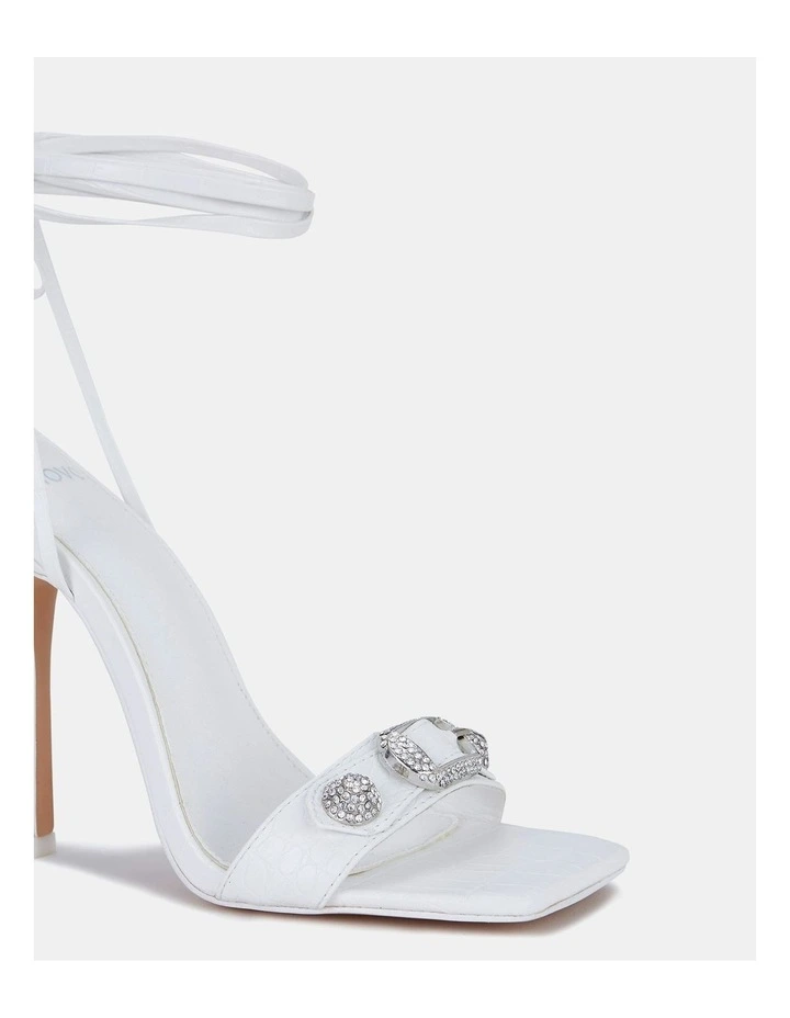 Zaloha Heels in White