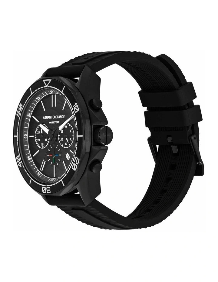 Chronograph Watch in Black